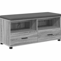 vidaXL Bancos-Banco de entrada con cojín 100 x 38 x 46 cm