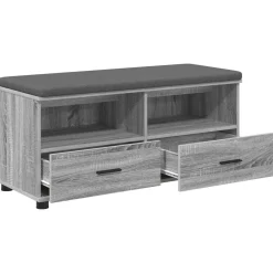 vidaXL Bancos-Banco de entrada con cojín 100 x 38 x 46 cm