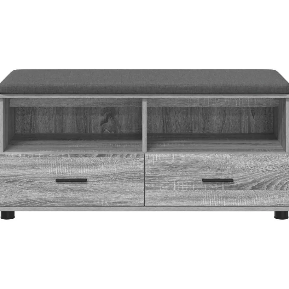 vidaXL Bancos-Banco de entrada con cojín 100 x 38 x 46 cm