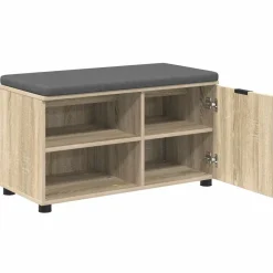vidaXL Bancos-Banco de entrada con cojín 80 x 38 x 46 cm