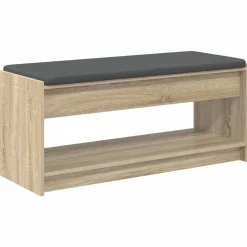 vidaXL Bancos-Banco de entrada con cojín 103 x 38 x 45 cm