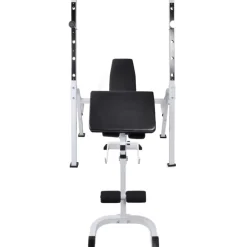 vidaXL Banco de entrenamiento con soporte de pesas y mancuernas 60,5kg Clearance