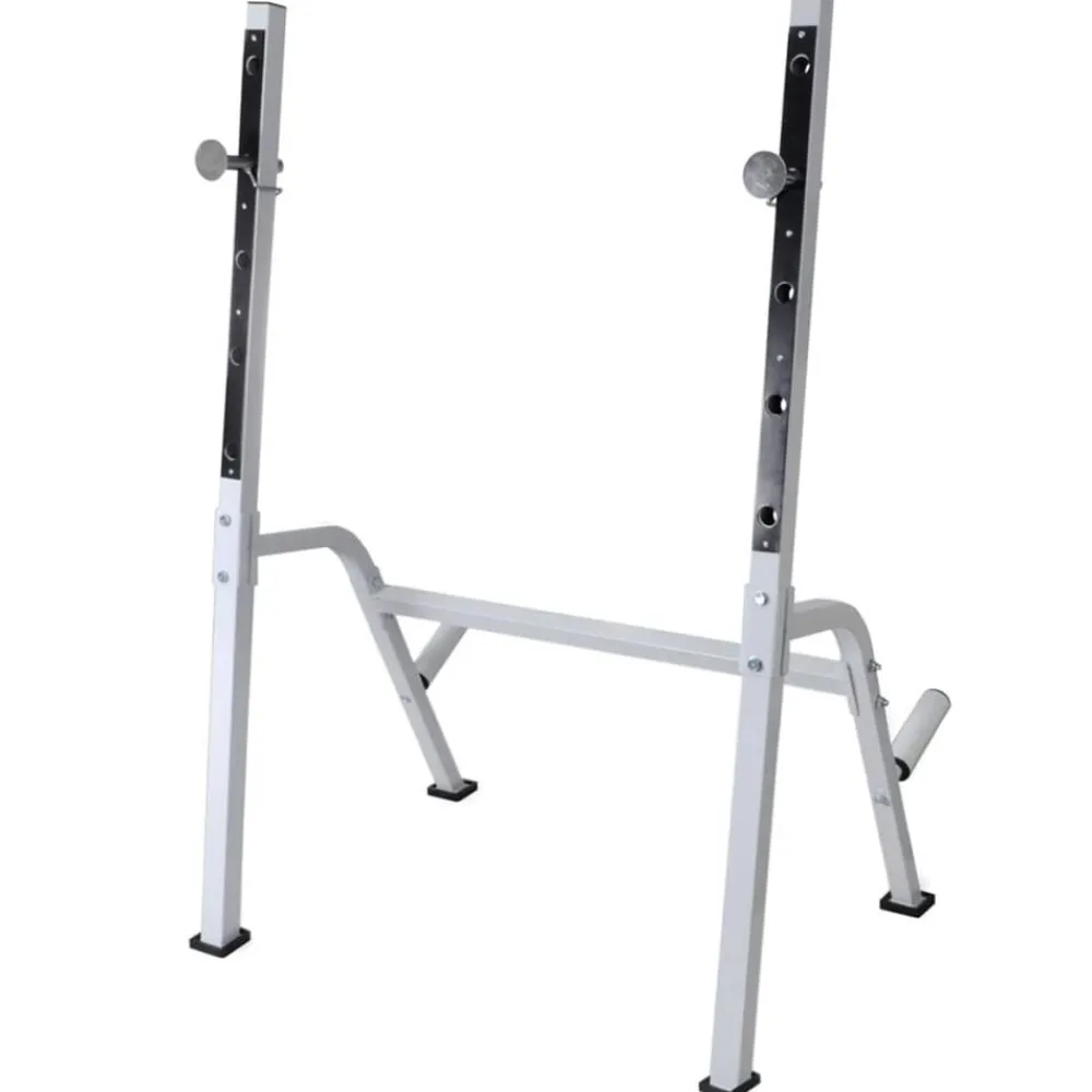 vidaXL Banco de entrenamiento con soporte de pesas y mancuernas 60,5kg Clearance
