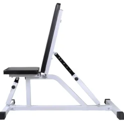 vidaXL Fitness Y Musculación-Banco de entrenamiento con juego de barras y mancuernas 30,5 kg