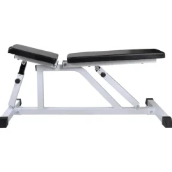 vidaXL Fitness Y Musculación-Banco de entrenamiento con juego de barras y mancuernas 30,5 kg
