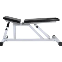 vidaXL Fitness Y Musculación-Banco de entrenamiento con juego de barras y mancuernas 60,5 kg
