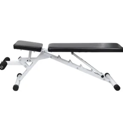 vidaXL Fitness Y Musculación-Banco de entrenamiento con juego de barras y mancuernas 60,5 kg