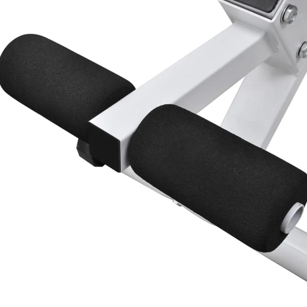 vidaXL Fitness Y Musculación-Banco de entrenamiento con juego de pesas y mancuernas 30,5 kg