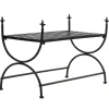 vidaXL Banco de estilo vintage metal 83x42x55 cm negro Online