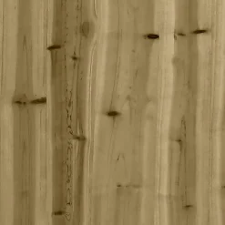 vidaXL Muebles De Jardín-Banco de jardín con cesta de gaviones madera de pino impregnada