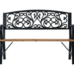 vidaXL Muebles De Jardín-Banco de jardín de madera 120 cm