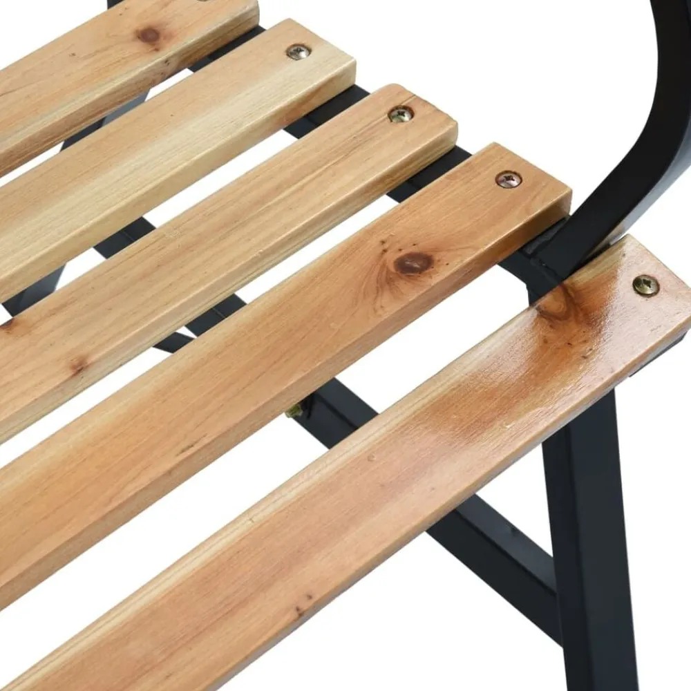 vidaXL Muebles De Jardín-Banco de jardín de madera 120 cm
