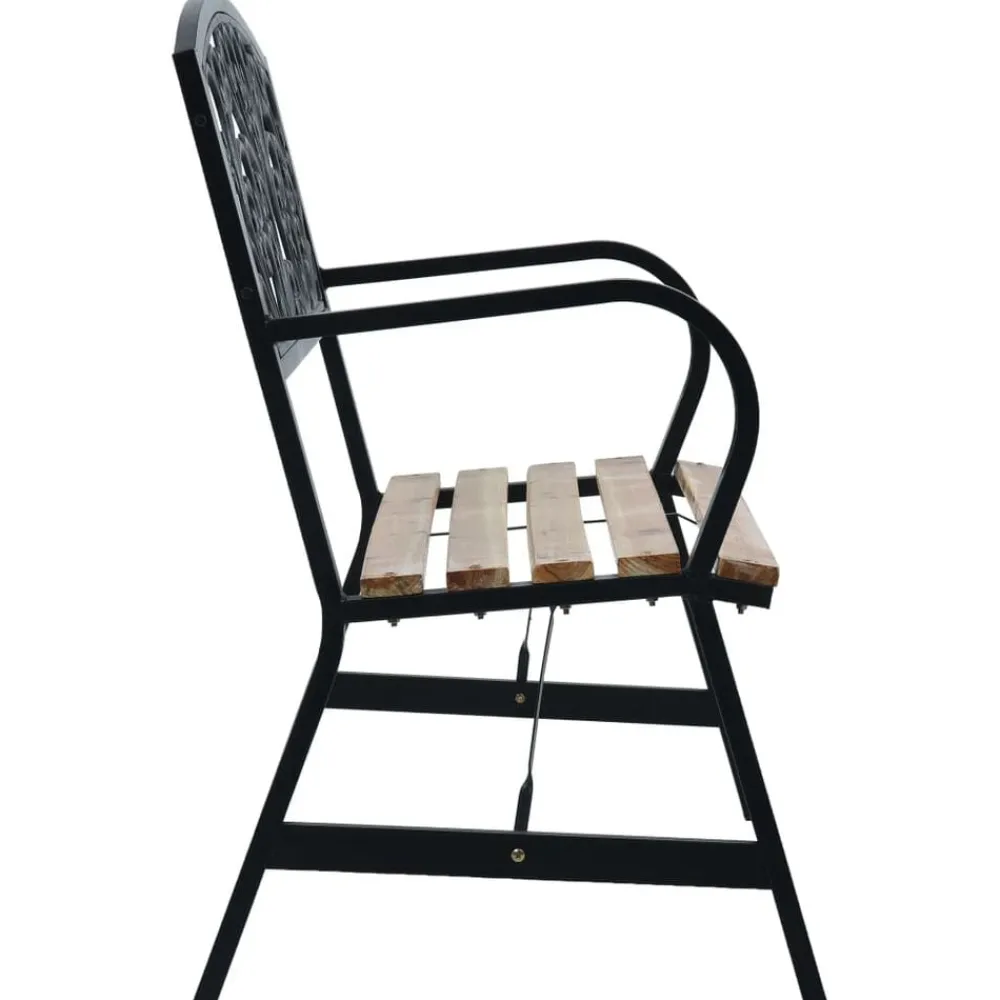 vidaXL Muebles De Jardín-Banco de jardín de madera 120 cm