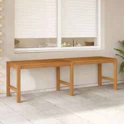 vidaXL Muebles De Jardín-Banco de jardín de madera maciza de teca 150 cm