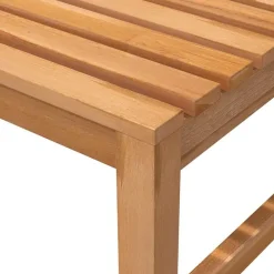 vidaXL Muebles De Jardín-Banco de jardín de madera maciza de teca 150 cm