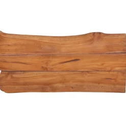 vidaXL Banco de jardín de madera maciza de teca 80 cm