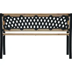 vidaXL Banco de jardín de madera 120 cm New