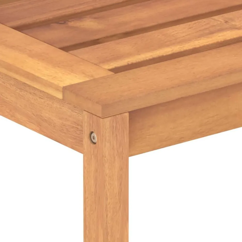 vidaXL Banco de jardín de madera maciza de teca 114 cm Discount