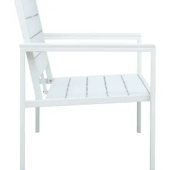 vidaXL Muebles De Jardín-Banco de jardín HDPE aspecto madera 120 cm