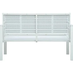 vidaXL Muebles De Jardín-Banco de jardín HDPE aspecto madera 120 cm