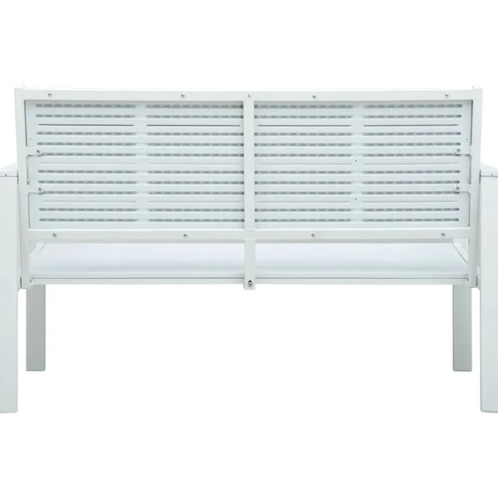 vidaXL Muebles De Jardín-Banco de jardín HDPE aspecto madera 120 cm