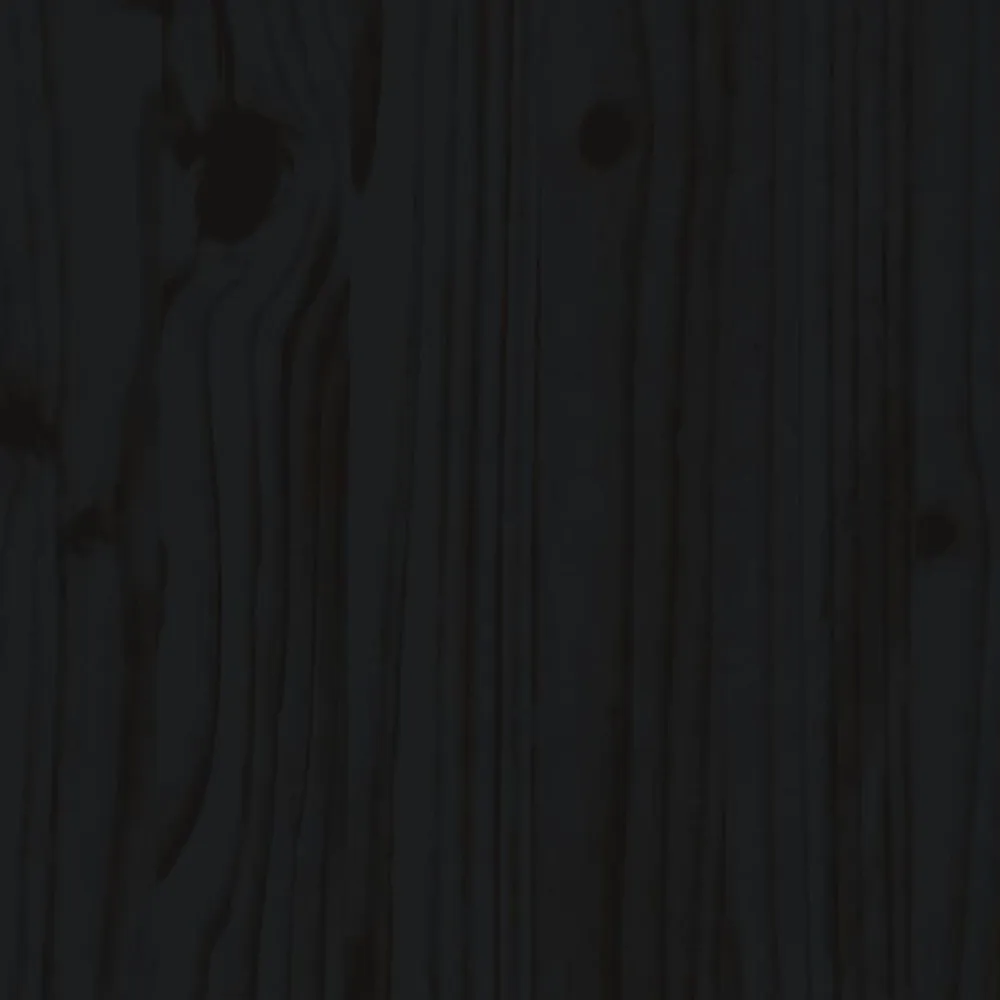 vidaXL Banco de jardín madera maciza de 80x38x45 cm Pino negro Outlet