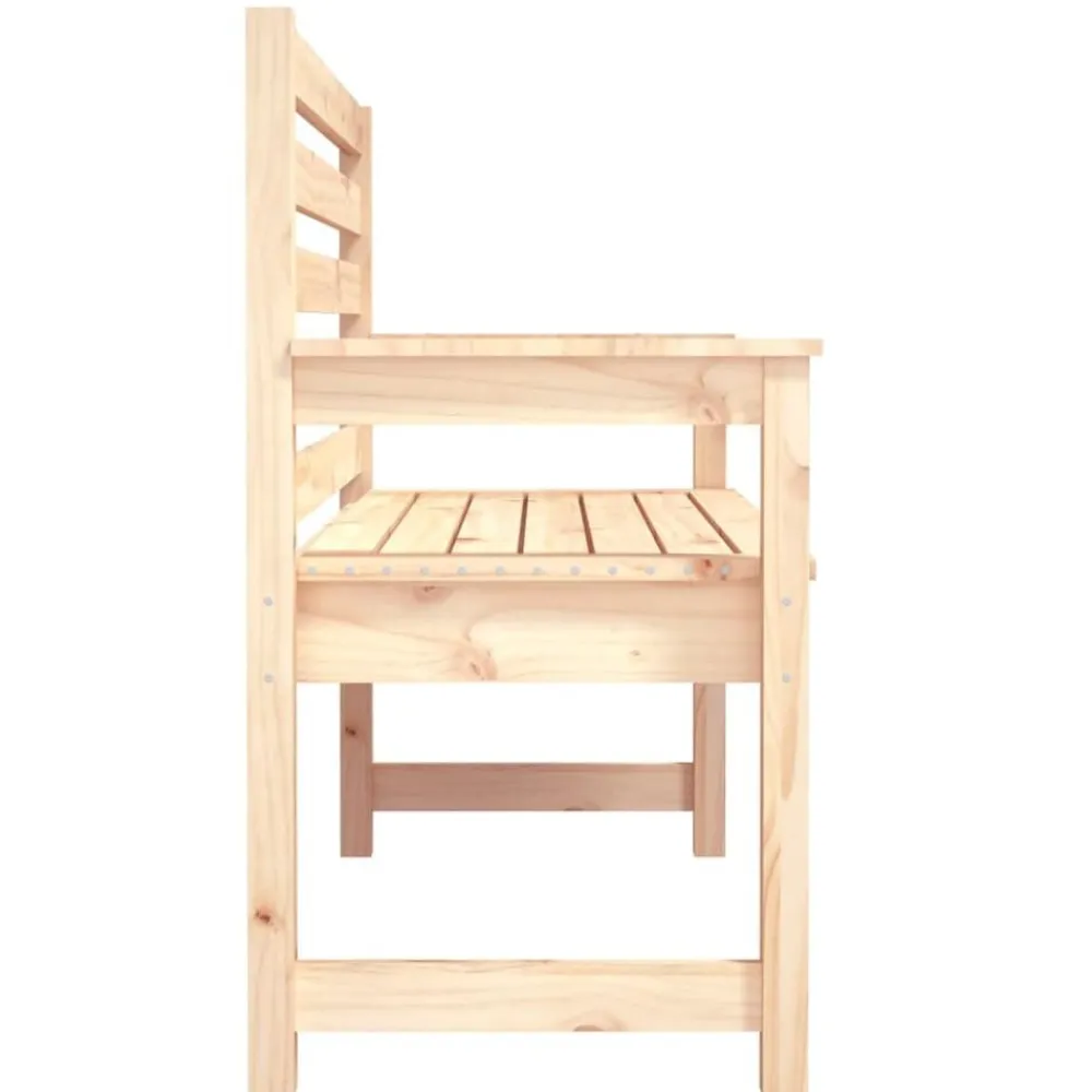 vidaXL Banco de jardín madera maciza de pino 109x48x91,5 cm Pino natural Outlet