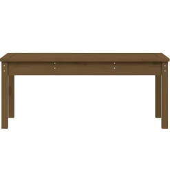 vidaXL Banco de jardín madera maciza pino marrón miel 109x44x45 cm Pino marr&oacute;n miel Best