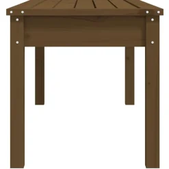 vidaXL Banco de jardín madera maciza pino marrón miel 109x44x45 cm Pino marr&oacute;n miel Best