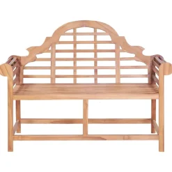 vidaXL Banco de jardín madera maciza de teca 127x58,5x92,5 cm Discount