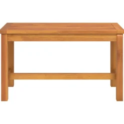 vidaXL Banco de jardín madera maciza de acacia 80x35x45 cm New