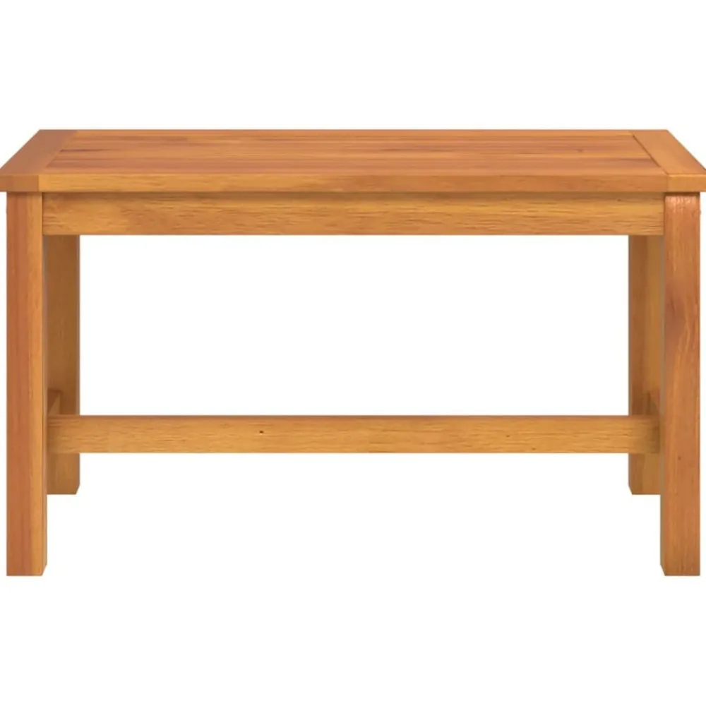 vidaXL Banco de jardín madera maciza de acacia 80x35x45 cm New
