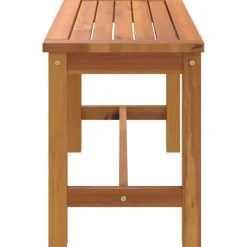 vidaXL Banco de jardín madera maciza de acacia 80x35x45 cm New