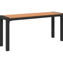 vidaXL Banco de jardín Marrón 100 x 28 x 45cm Acero Marr&oacute;n New