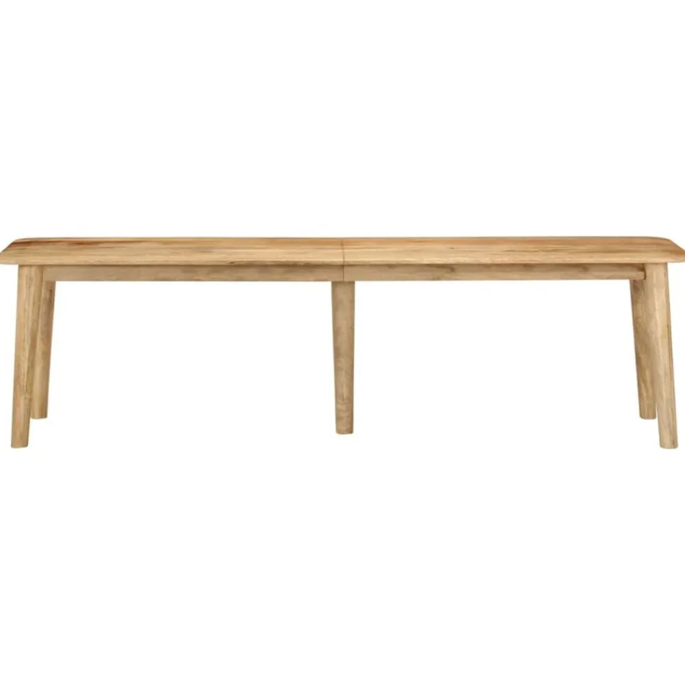 vidaXL Bancos-Banco de madera maciza de mango 160x40x45 cm