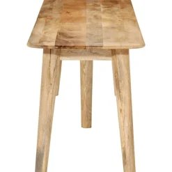 vidaXL Bancos-Banco de madera maciza de mango 160x40x45 cm