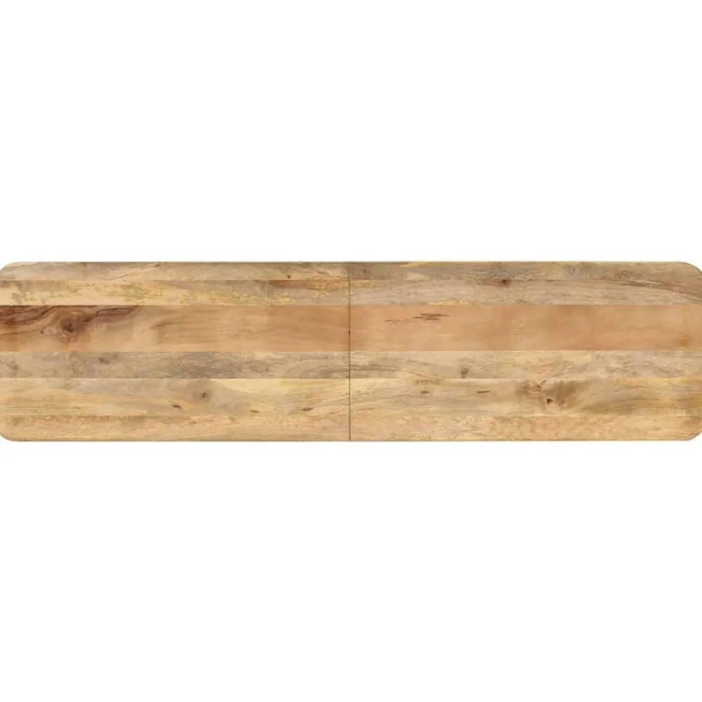 vidaXL Bancos-Banco de madera maciza de mango 160x40x45 cm