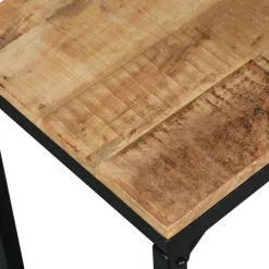 vidaXL Banco de madera maciza de mango 110x35x45 cm Marr&oacute;n Online
