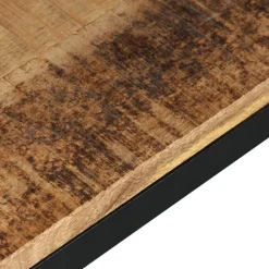 vidaXL Banco de madera maciza de mango 110x35x45 cm Marr&oacute;n Online
