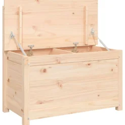 vidaXL Banco de madera maciza de pino 80x41x77 cm Natural Best