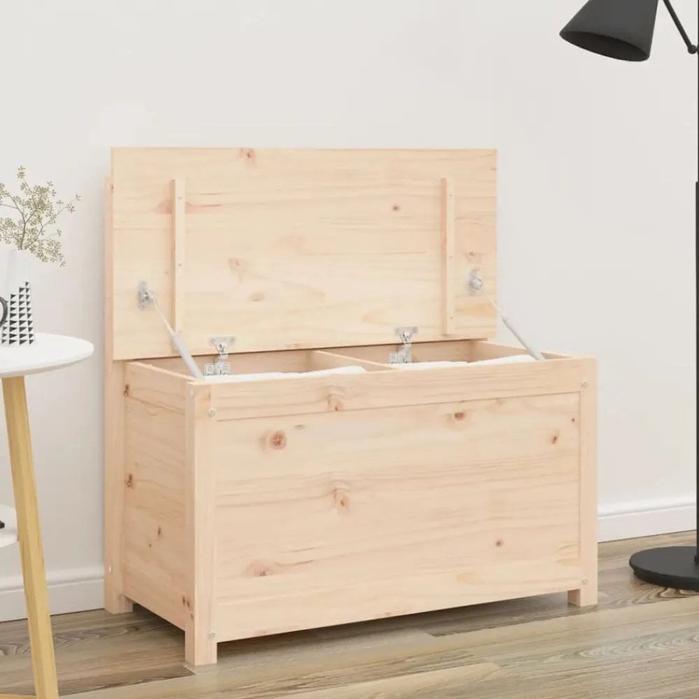 vidaXL Banco de madera maciza de pino 80x41x77 cm Natural Best