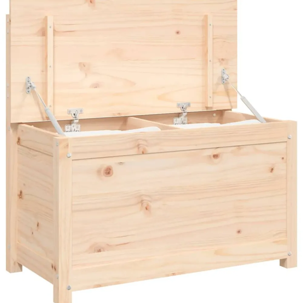 vidaXL Banco de madera maciza de pino 80x41x77 cm Natural Best