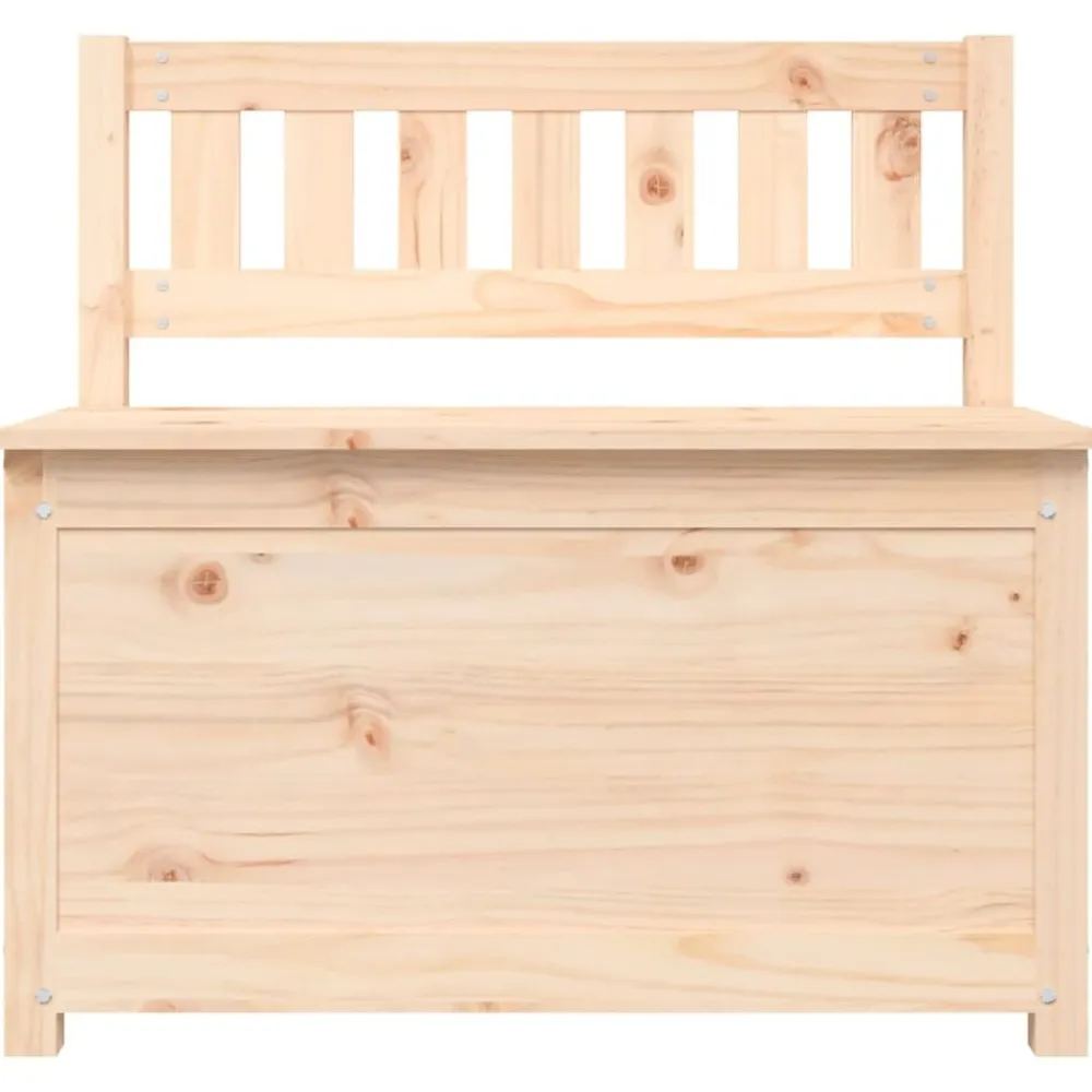 vidaXL Banco de madera maciza de pino 80x41x77 cm Natural Best