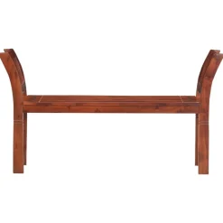 vidaXL Banco de madera maciza de acacia 111 cm Best