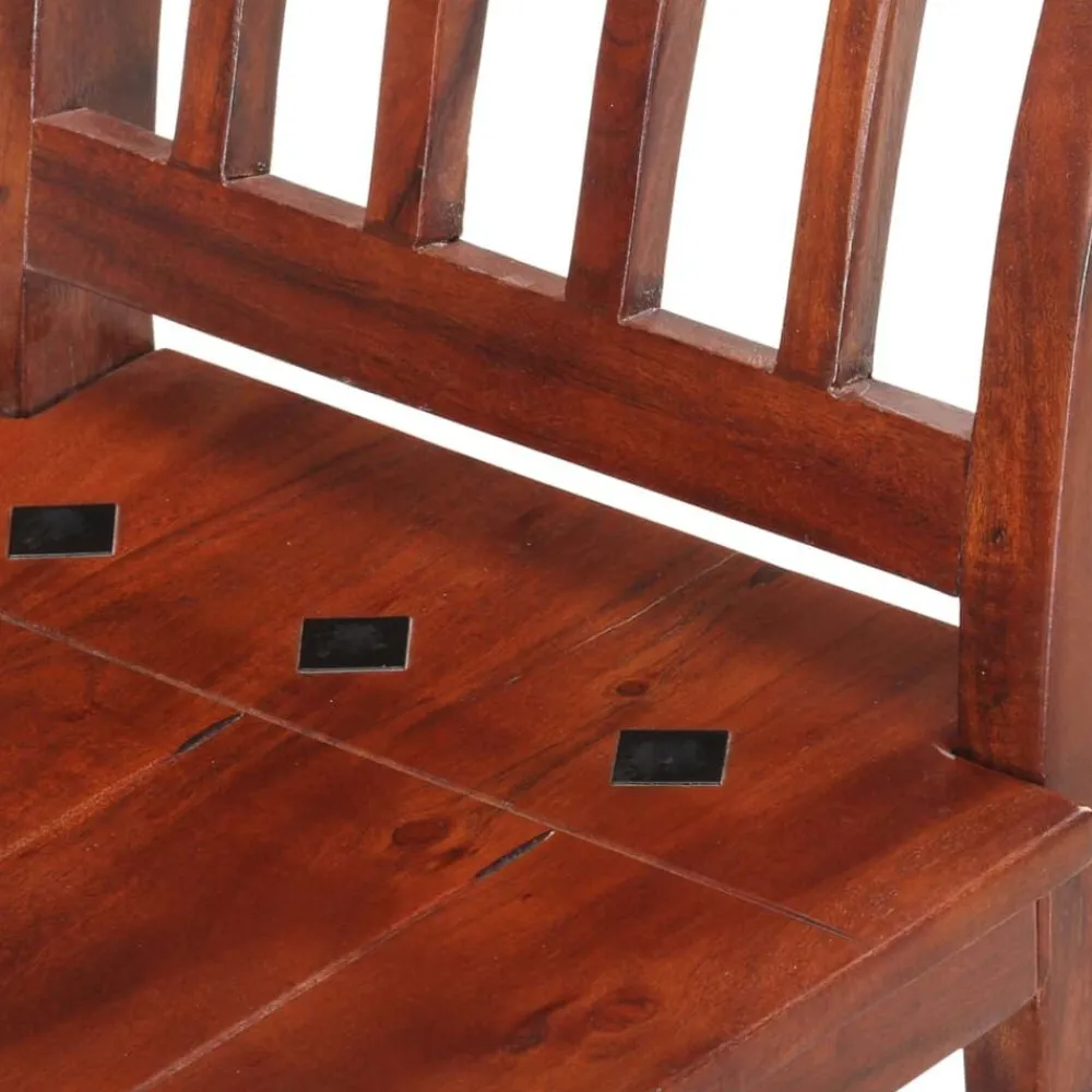 vidaXL Banco de madera maciza de acacia 111 cm Best
