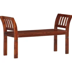 vidaXL Banco de madera maciza de acacia 111 cm Best