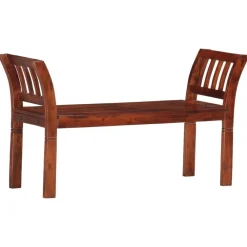 vidaXL Banco de madera maciza de acacia 111 cm Best