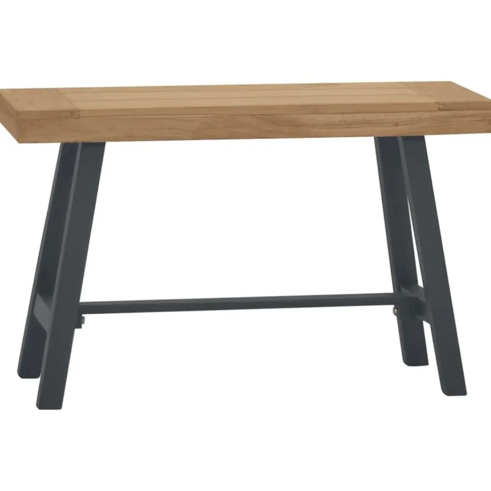 vidaXL Banco de madera maciza de teca 80 cm Hot