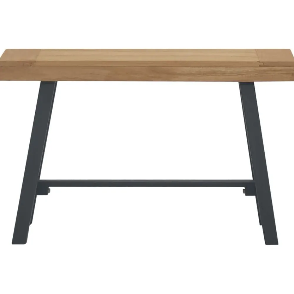 vidaXL Banco de madera maciza de teca 80 cm Hot