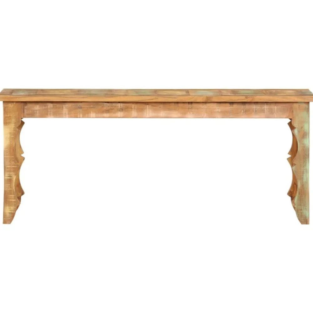 vidaXL Bancos-Banco de madera maciza reciclada 110x35x45 cm